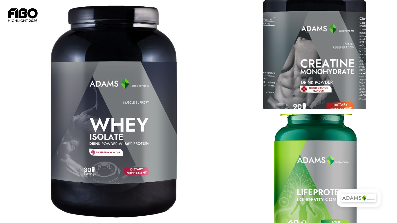 Adams Supplements auf der FIBO 2026: Innovative Lösungen für Leistungsfähigkeit und Wohlbefinden