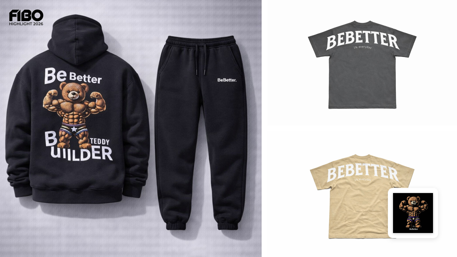 Bebetter auf der FIBO 2026: Streetwear trifft auf Motivation
