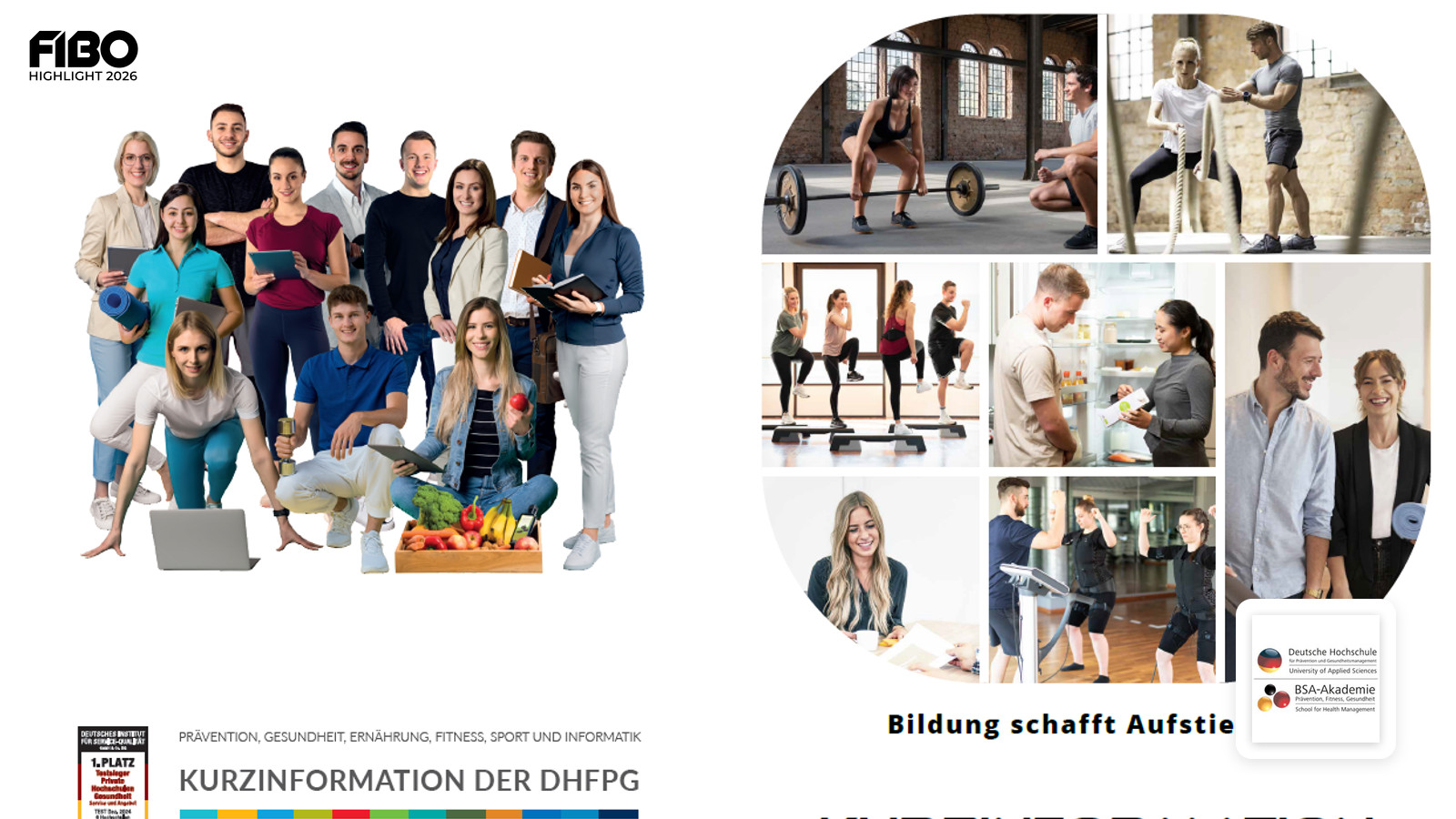 Kompetenz für die Branche: Der Rückblick auf den Auftritt der Deutschen Hochschule für Prävention und Gesundheitsmanagement (DHfPG) & BSA-Akademie