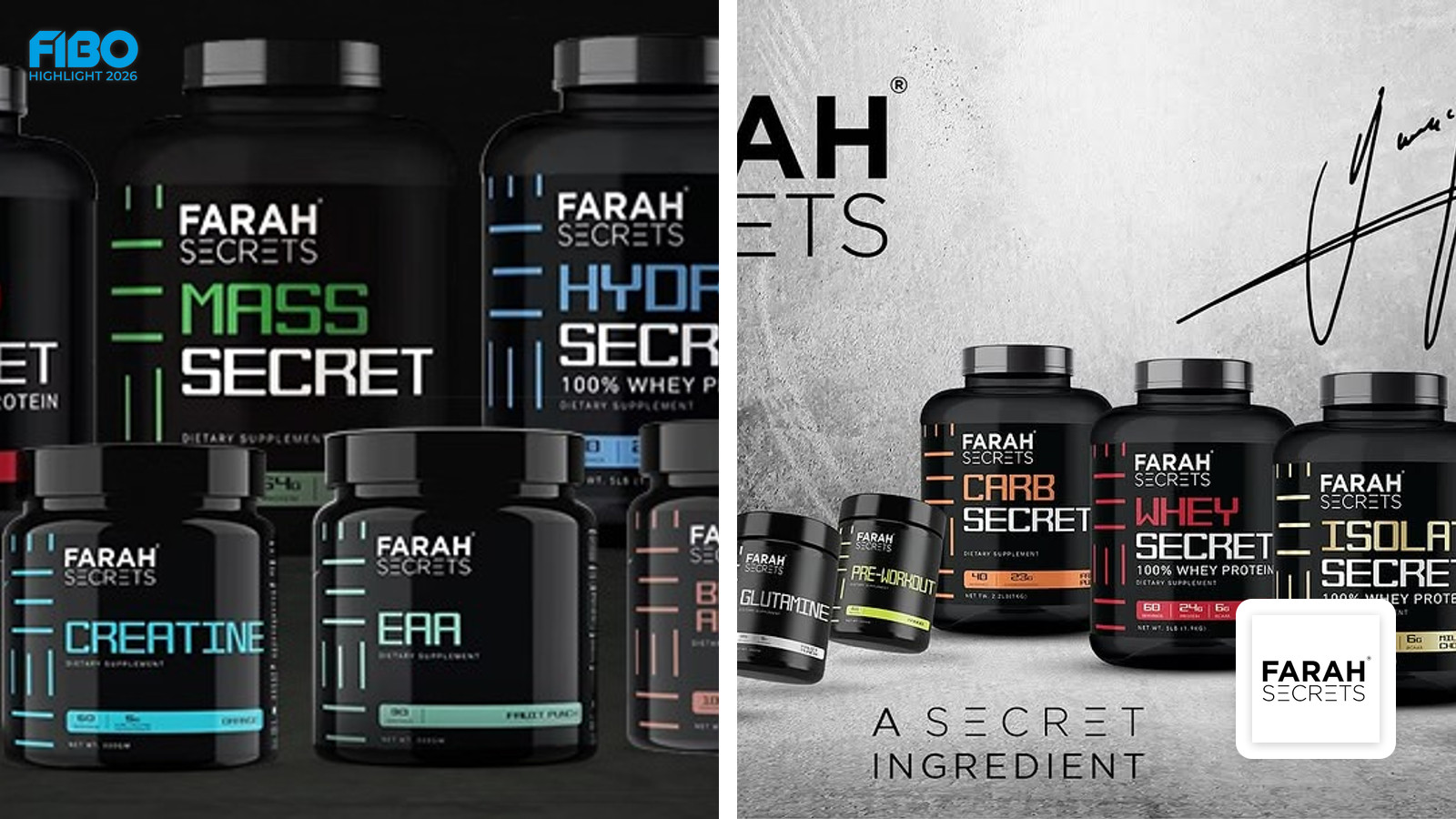FARAH SECRETS auf der FIBO 2026: Premium-Ernährung für Bodybuilding und Performance
