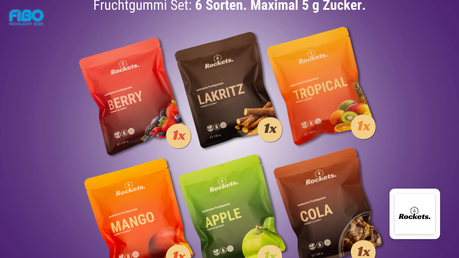 Rockets Nutrition GmbH auf der FIBO 2026: Innovative Fruchtgummis für Sport und Lifestyle