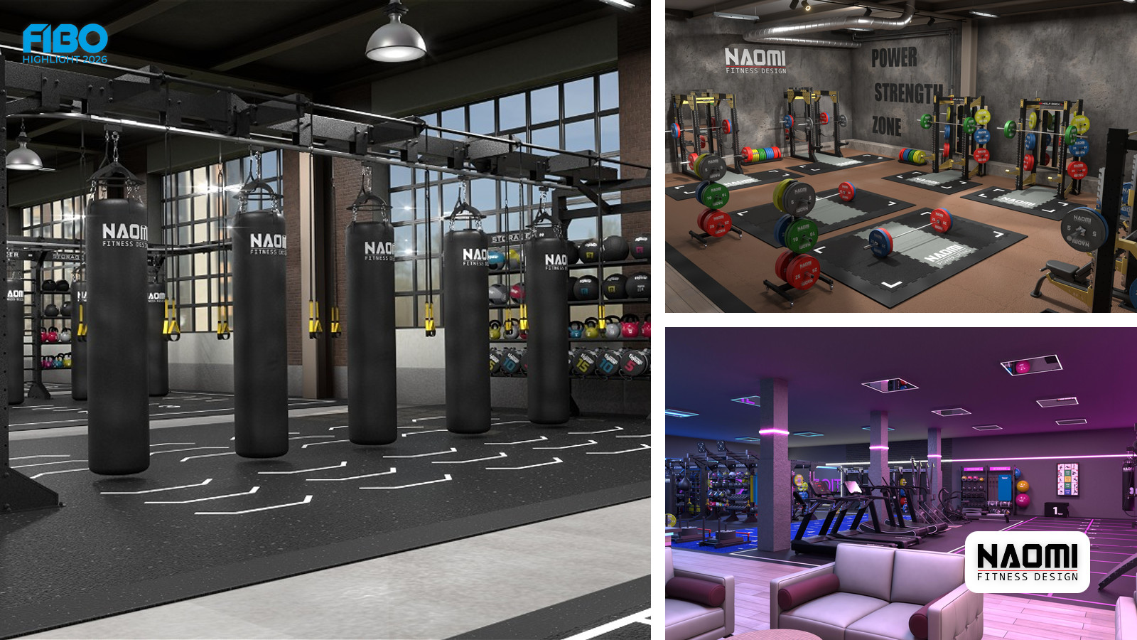 NAOMI FITNESS DESIGN: Maßgeschneiderte Trainingszonen auf der FIBO 2026 präsentiert