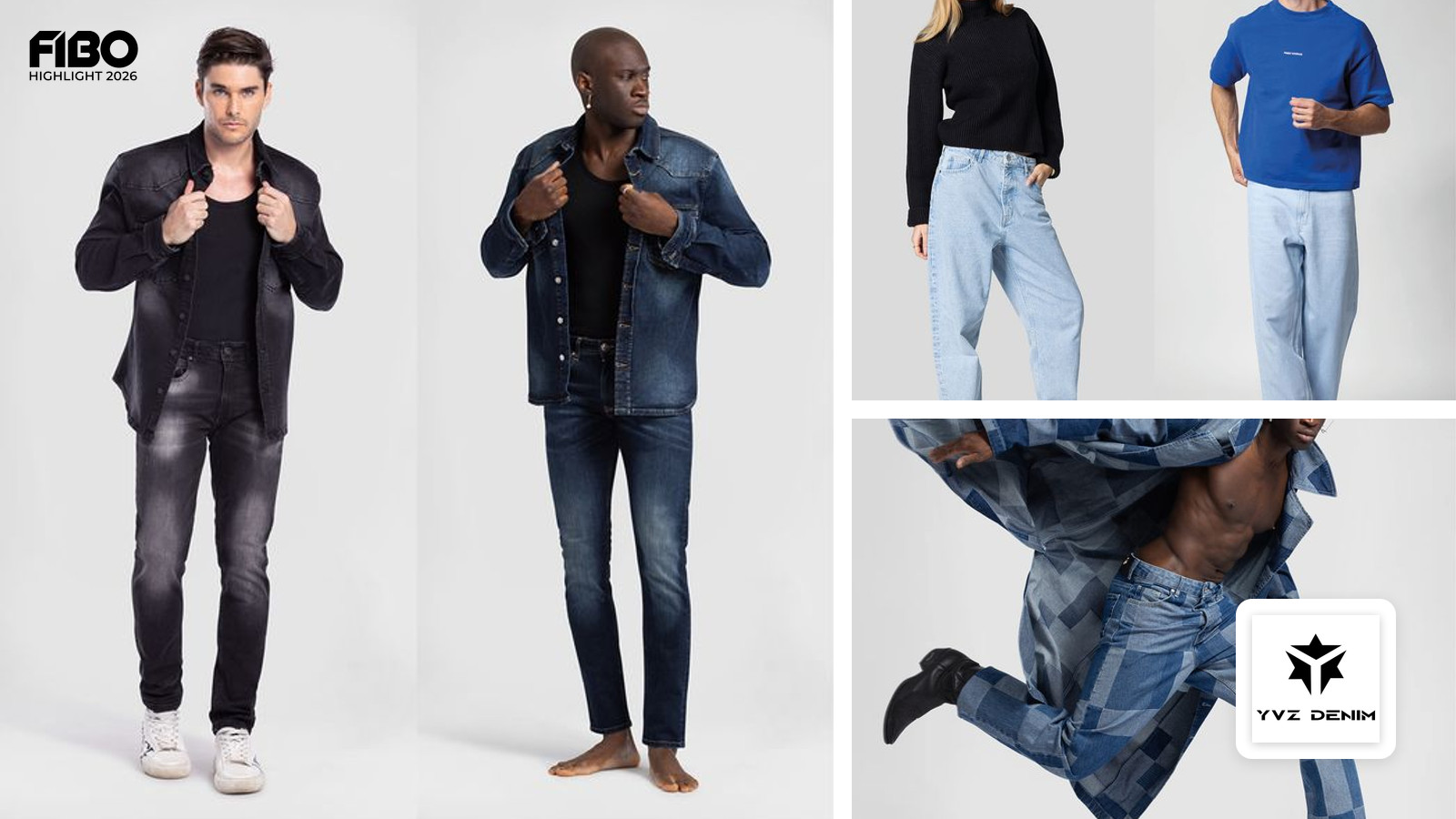 YVZ DENIM auf der FIBO 2026: Moderne Ästhetik trifft auf nachhaltige Jeans-Mode