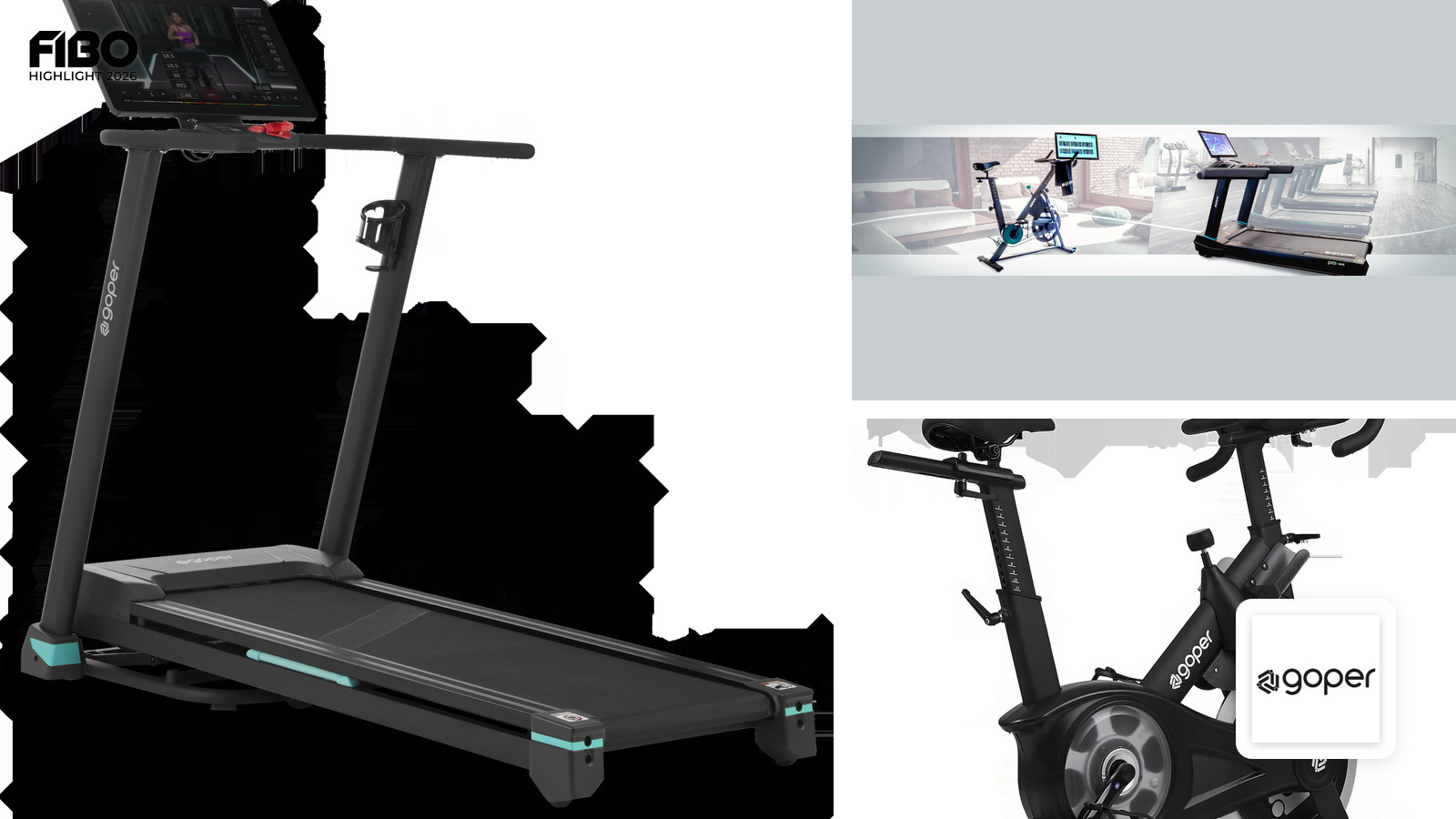 Goper auf der FIBO 2026: Brasilianische Technologie für das globale Cardiotraining