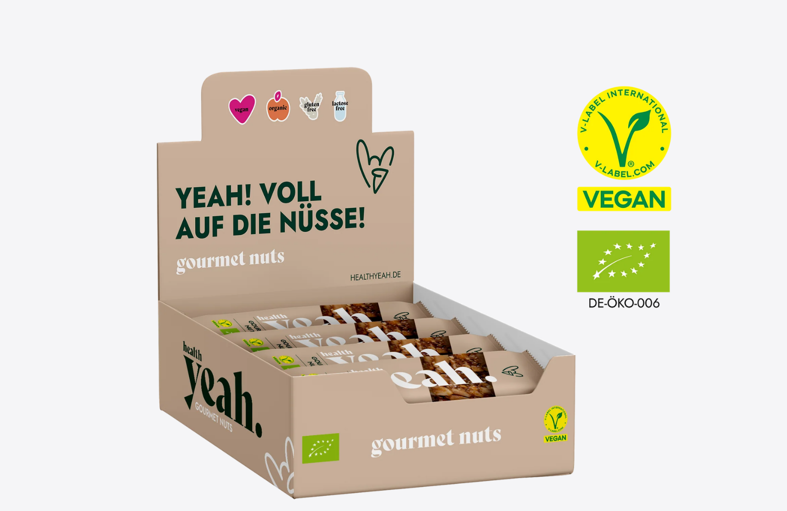 Health Yeah Gourmet Nuts Produktdisplay