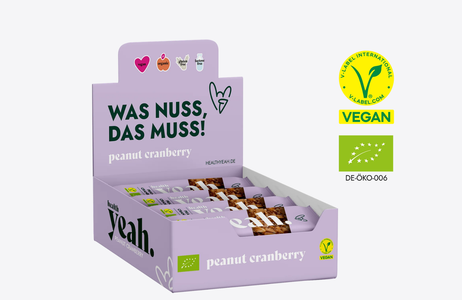 Health Yeah Peanut Cranberry Produktdisplay