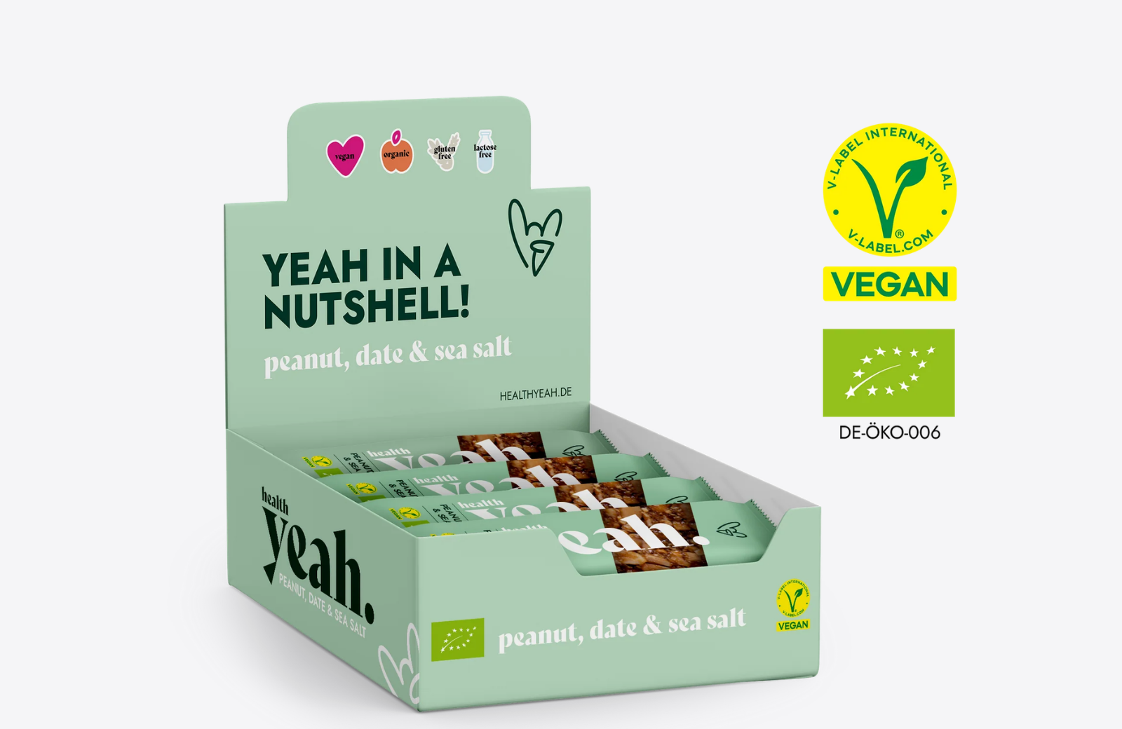 Health Yeah Peanut, Date & Sea Salt Produktdisplay
